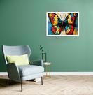 Quadro Decorativo Borboleta Abstrata - 50x70cm Quadro Decorativo Borboleta Abstrata - 50x70cm
