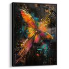 Quadro decorativo Borboleta de Fogo em Voo Místico - Art Canvas
