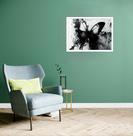 Quadro Decorativo Borboleta Monocromática - 50x70cm