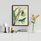 Quadro Decorativo Borboletas- Botânica 45x34cm