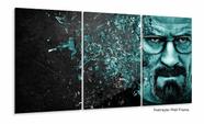 Quadro Decorativo Braking Bad Filme 3 peças 120x60 Quadro Decorativo Braking Bad Filme 3 peças 120x60
