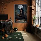 Quadro Decorativo Bruxa Vidente Tarot - 70x50cm