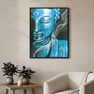 Quadro Decorativo Buda Azul - 70x50cm