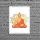 Quadro Decorativo Buda Sidarta 33x24cm