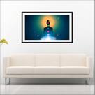 Quadro Decorativo Budismo Religiosidade Chácras Com Moldura TT5 Quadro Decorativo Budismo Religiosidade Chácras Com Moldura TT5