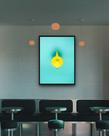 Quadro Decorativo Bule Amarelo - 70x50cm