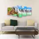 Quadro Decorativo Cachoeira Hd 129x61 Quarto Sala