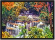 Quadro Decorativo Cachoeira Paisagem Natureza Decorações Com Moldura G10