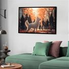 Quadro Decorativo Cachorro Cidade - 50x70cm