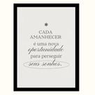 Quadro Decorativo"Cada amanhecer é uma nova oportunidade."