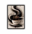 Quadro Decorativo Café Coffe Xicara