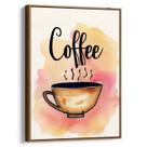 Quadro decorativo Café e Seus Vapores de Aquarela Encantadora - Art Canvas Quadro decorativo Café e Seus Vapores de Aquarela Encantadora - Art Canvas