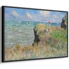 Quadro decorativo Caminhada pelo penhasco em Pourville - Claude Monet (1882) - Art Canvas