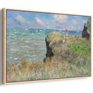 Quadro decorativo Caminhada pelo penhasco em Pourville - Claude Monet (1882) - Art Canvas