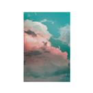 Quadro Decorativo Canvas Nuvens Colorido Céu Azul Rosa Sala