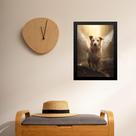 Quadro Decorativo Cão Caramelo Anjo 33x24cm - com vidro Quadro Decorativo Cão Caramelo Anjo 33x24cm - com vidro