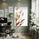 Quadro Decorativo Capim Fofo 70x50cm Mold Preta