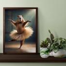 Quadro Decorativo Capivara Balé 45x34cm - com vidro Quadro Decorativo Capivara Balé 45x34cm - com vidro