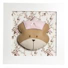 Quadro Decorativo Cara De Ursa Princesa Quarto Bebê Infantil Menina Quadro Decorativo Cara De Ursa Princesa Quarto Bebê Infantil Menina