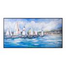 Quadro Decorativo Caravelas Linda Pintura Moldura Acrilico