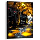 Quadro decorativo Carro Brilhante Nas Folhas de Outono - Art Canvas