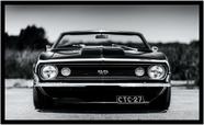Quadro Decorativo Carro Camaro SS Automóvel Clássico Oficinas Salas Escritórios Com Moldura RC012 Quadro Decorativo Carro Camaro SS Automóvel Clássico Oficinas Salas Escritórios Com Moldura RC012