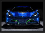 Quadro Decorativo Carro Corvette Quartos Salas Decoração Com Moldura