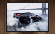 Quadro Decorativo Carro Corvette Quartos Salas Decoração Com Moldura