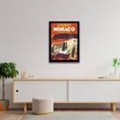 Quadro Decorativo Carro de Corrida em Mônaco 45x34cm