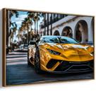 Quadro decorativo Carro Esportivo Brilhando Sob o Sol Tropical - Art Canvas