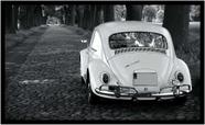 Quadro Decorativo Carro Fusca Automóvel Vintage Oficinas Salas Lojas Escritórios Com Moldura RC014