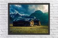 Quadro Decorativo Carros Corvette Salas Quartos Decorações Com Moldura