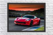 Quadro Decorativo Carros Corvette Salas Quartos Decorações Com Moldura