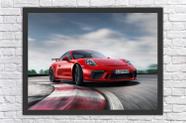 Quadro Decorativo Carros Porsche Vermelho Salas Quartos Decorações Com Moldura