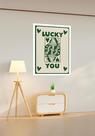 Quadro Decorativo Carta Baralho Lucky You - 70x50cm