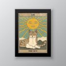 Quadro Decorativo Carta Tarot SolGato 24x18cm Quadro Decorativo Carta Tarot SolGato 24x18cm