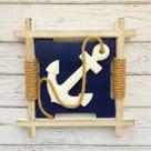 Quadro Decorativo Casa Praia Âncora Marinheiro Náutico 27cm