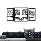 Quadro Decorativo Casal Árvore Vazado - Mdf 3mm
