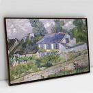 Quadro Decorativo Casas em Auvers - Van Gogh em tela Canvas Quadro Decorativo Casas em Auvers - Van Gogh em tela Canvas