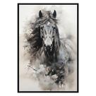 Quadro Decorativo Cavalo Aquarela Moldura Cx Alta 40x60 Titulo Moldura Preta Quadro Decorativo Cavalo Aquarela Moldura Cx Alta 40x60 Titulo Moldura Preta