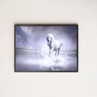 Quadro Decorativo Cavalo Branco 45x34cm - com vidro Quadro Decorativo Cavalo Branco 45x34cm - com vidro