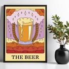 Quadro Decorativo Cerveja Beer - Carta Tarot 33x24cm