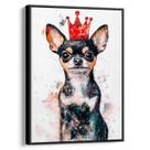 Quadro decorativo Chihuahua com Coroa Real - Art Canvas Quadro decorativo Chihuahua com Coroa Real - Art Canvas