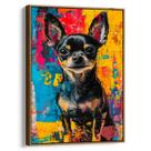 Quadro decorativo Chihuahua em Explosão Colorida - Art Canvas Quadro decorativo Chihuahua em Explosão Colorida - Art Canvas