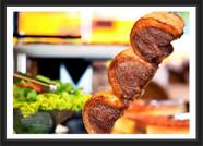 Quadro Decorativo Churrasco Churrascarias Gourmet Restaurantes Decoração Com Moldura