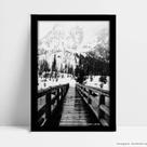 Quadro Decorativo Cidade Bariloche em Moldura Caixa