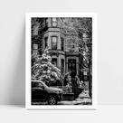 Quadro Decorativo Cidade Boston em Moldura Caixa