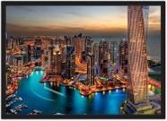 Quadro Decorativo Cidade Dubai Decoração De Salas Com Moldura