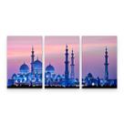 Quadro Decorativo Cidade Dubai Mesquita Mosaico