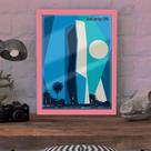 Quadro Decorativo Cidade Jakarta Pop Art C/ Vidro 33x25 Sala Quadro Decorativo Cidade Jakarta Pop Art C/ Vidro 33x25 Sala